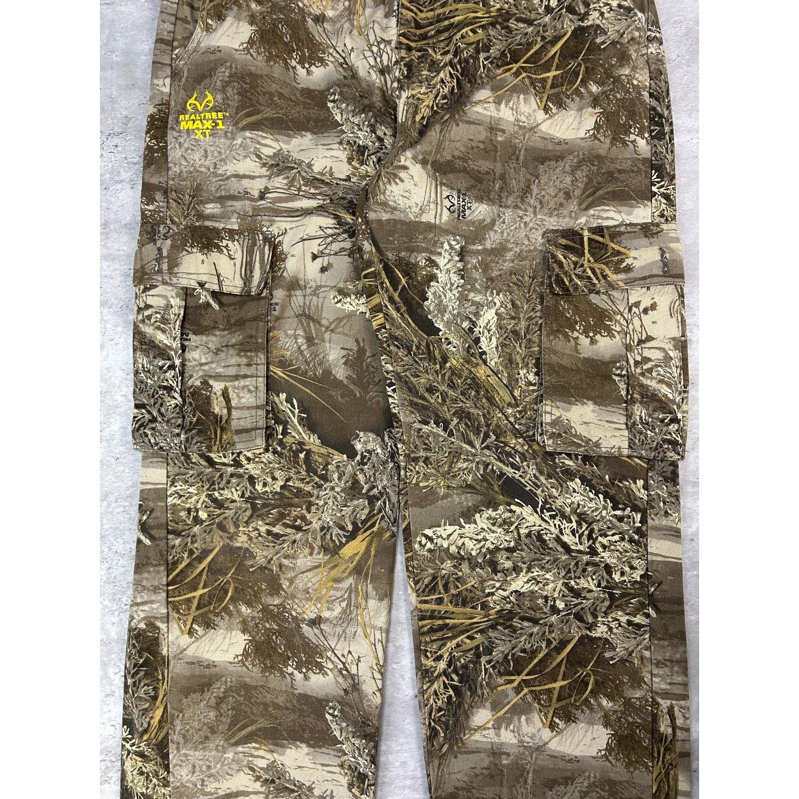 Vintage Realtree Max-1 Tree Camo Utility Cargo Hunting Pants Size 34
