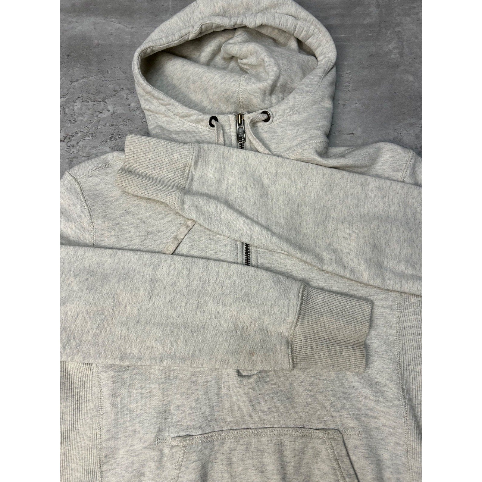Vintage 2000s Nike Embroidered Logo 1/2 Zip Hooded Sweatshirt Size Medium YOUTH