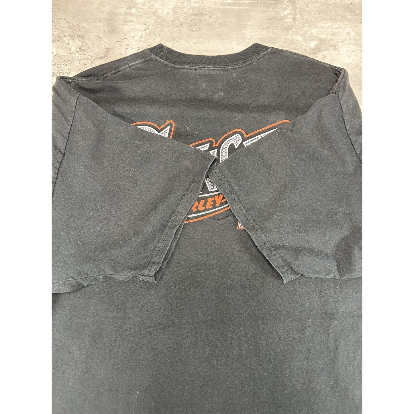 Harley Davidson Motorcycles Bad Dog Cartoon Graphic T-Shirt Size 2XL Black