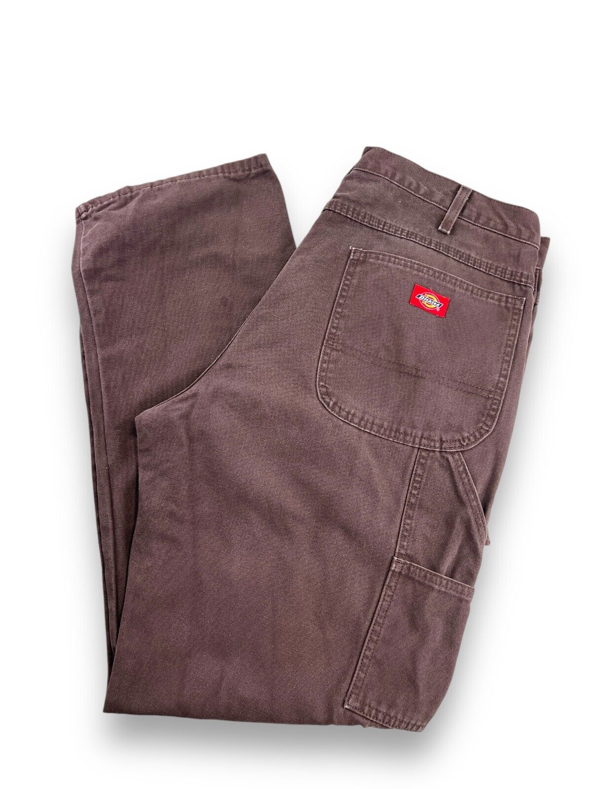 Dickies Canvas Workwear Carpenter Pants Size 36 Brown