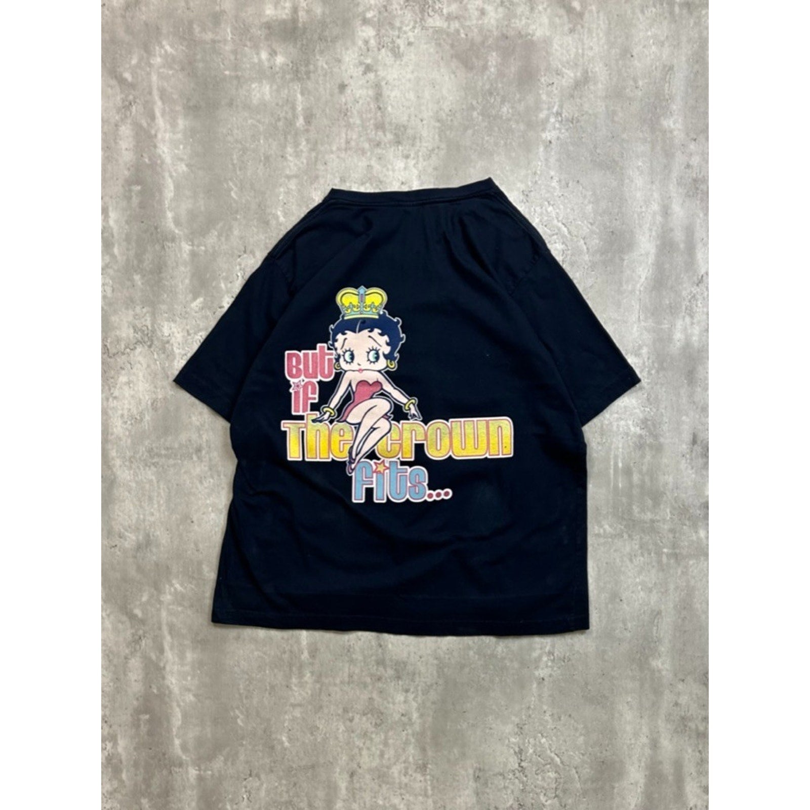 Vintage 2003 Betty Boop Didnt Ask To Be The Queen Cartoon Graphic T-Shirt Sz XL