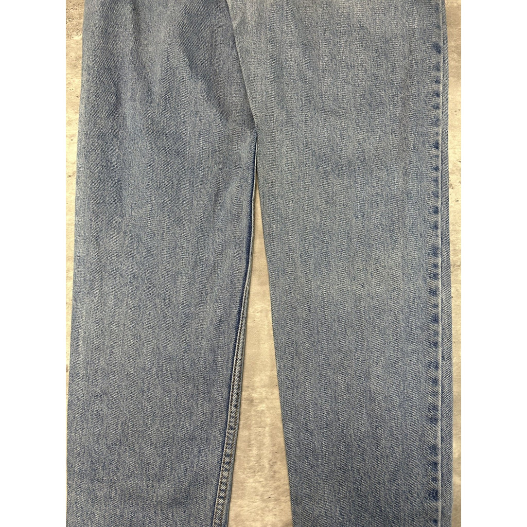 Vintage 90s Womens Levis 550 Red Tab Light Wash Denim Pants Size 33 Blue