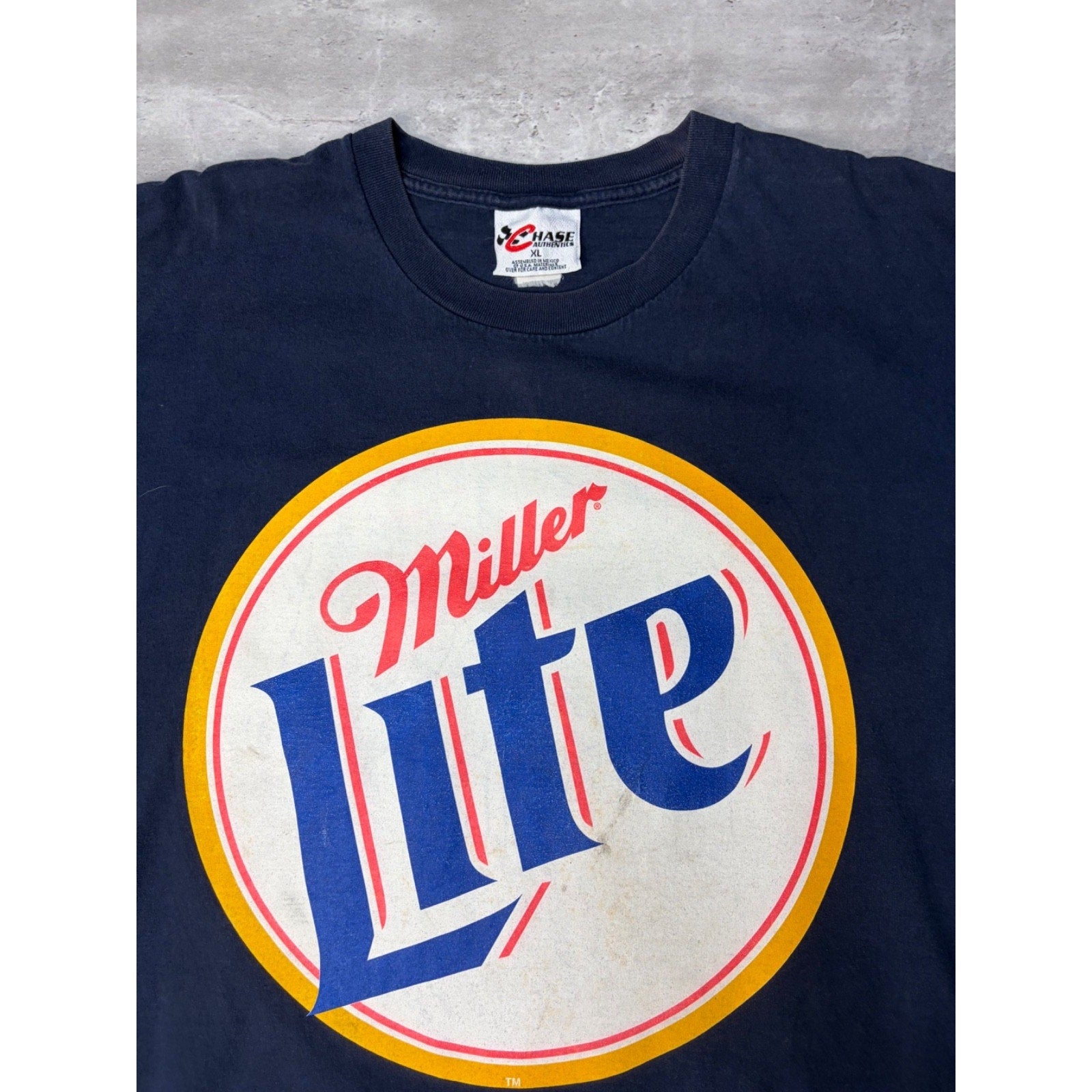 Vintage Rusty Wallace #2 Miller Lite Racing Nascar Graphic T-Shirt Size XL