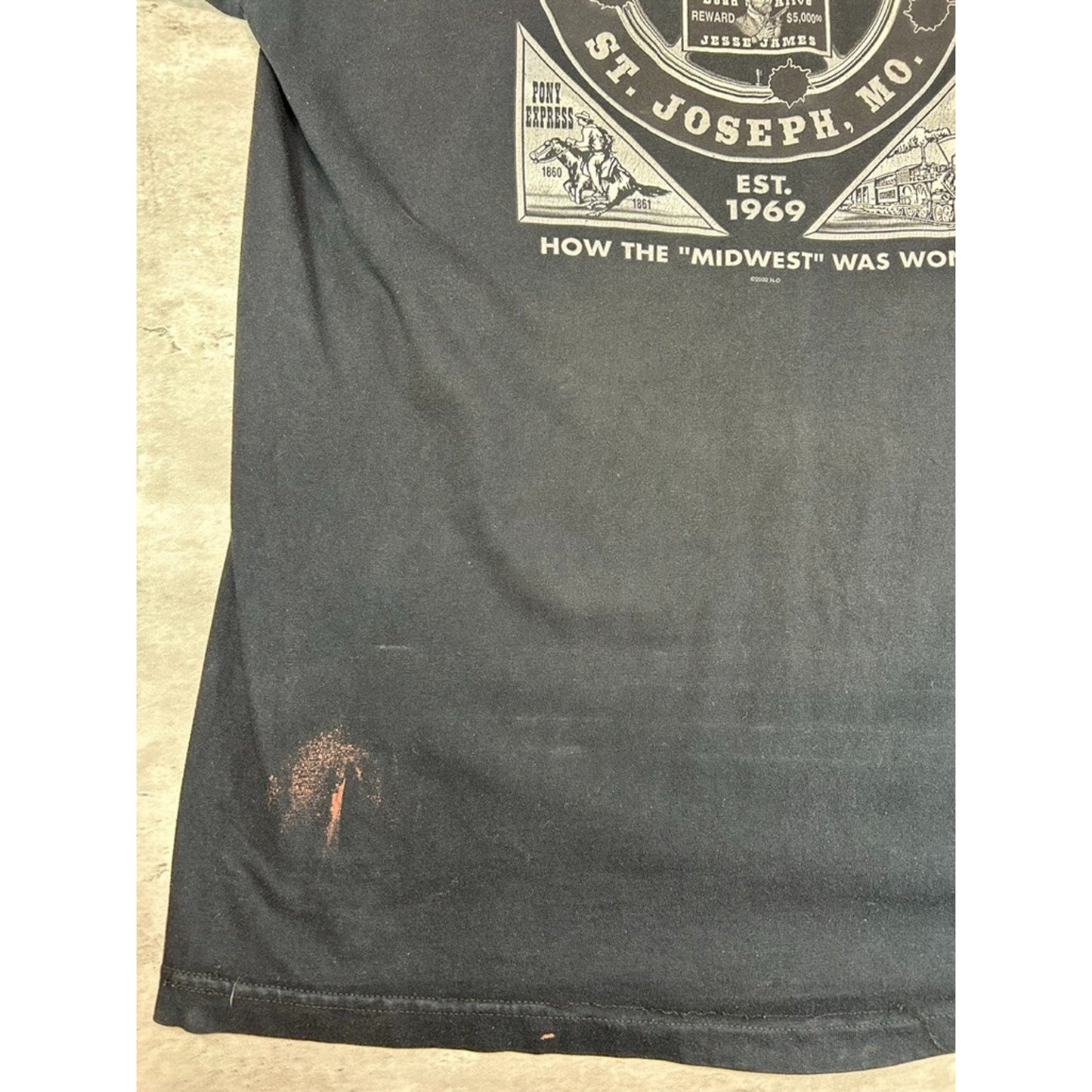 Vintage 2002 Harley Davidson Bald Eagle Graphic T-Shirt Size XL Black