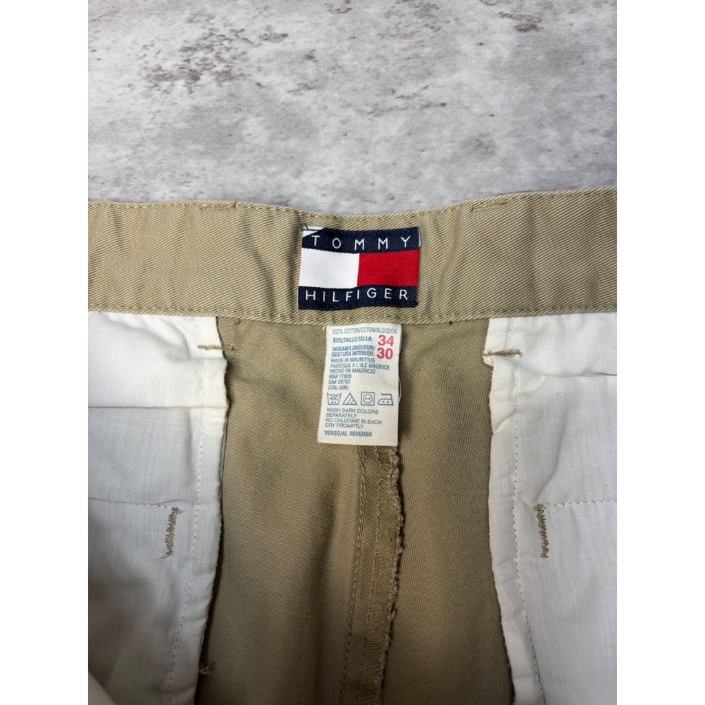 Vintage Tommy Hilfiger Khaki Trouser Style Pants Size 33
