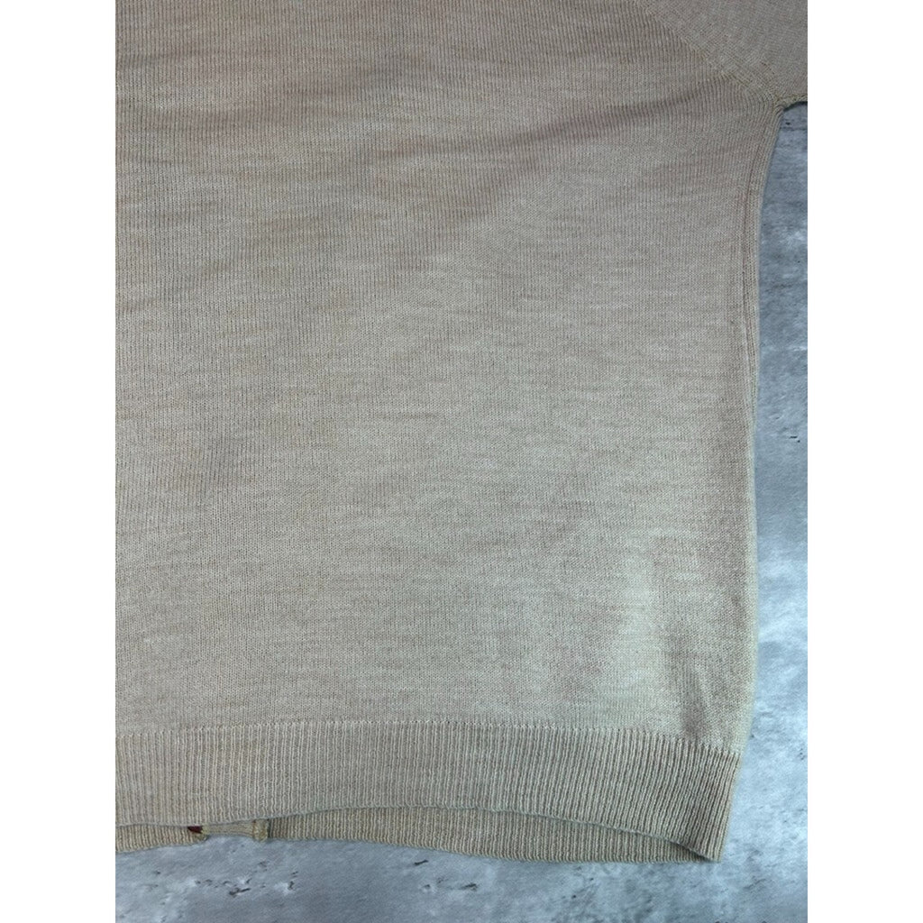 Vintage 1990s/1980s Earth Tones Button Down Knit Cardigan Sweater Size large