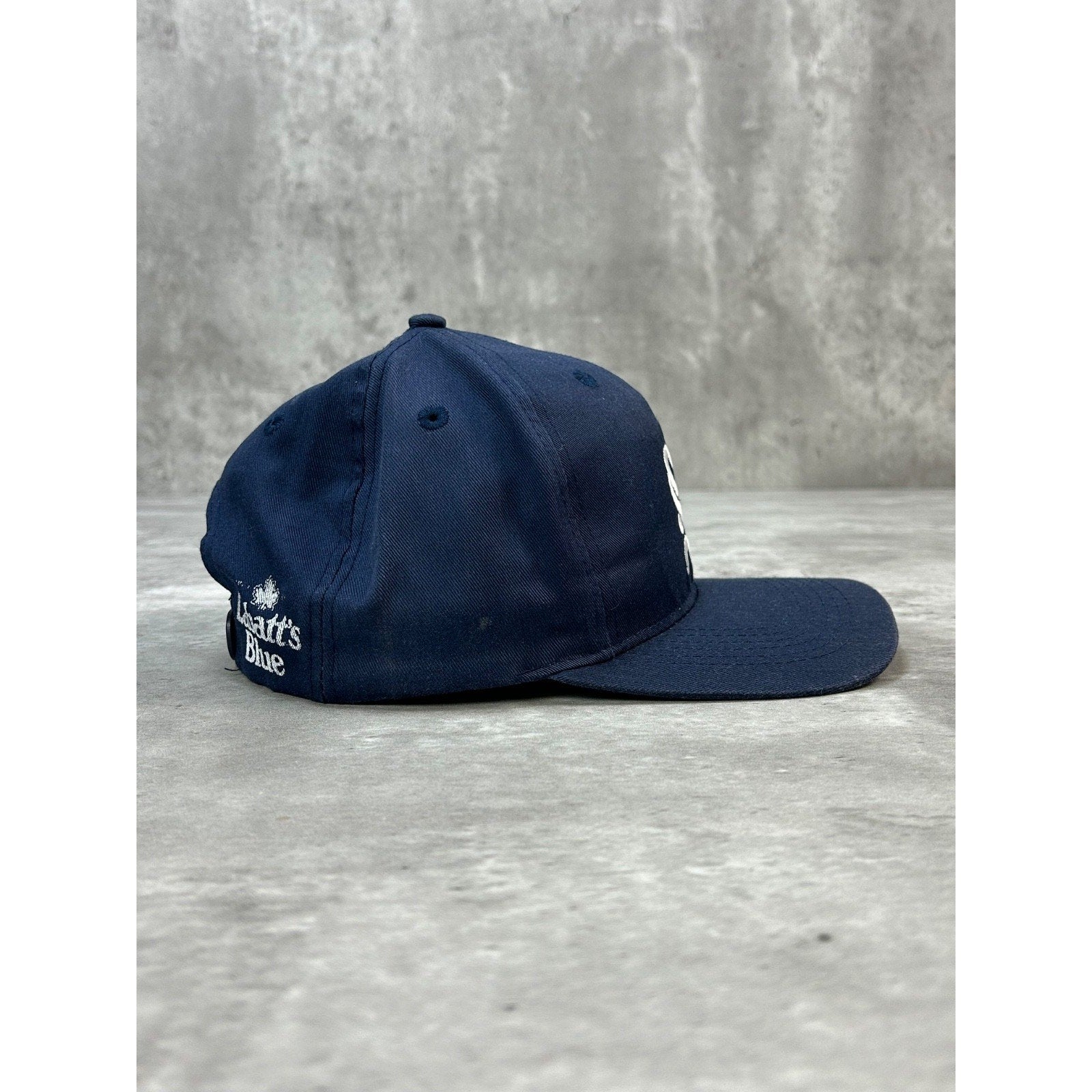 Vintage Old English S Embroidered Logo Snapback Hat OSFA