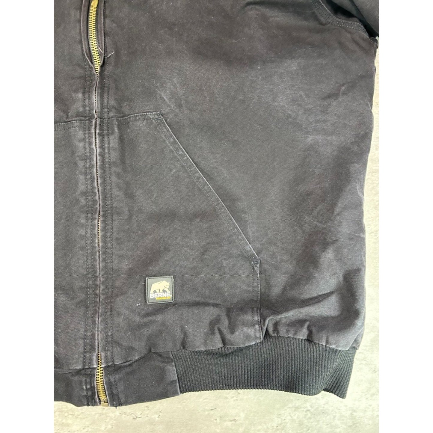 Berne Quilted Lined Canvas Workwear Arctic Style Jacket Size 2XLT