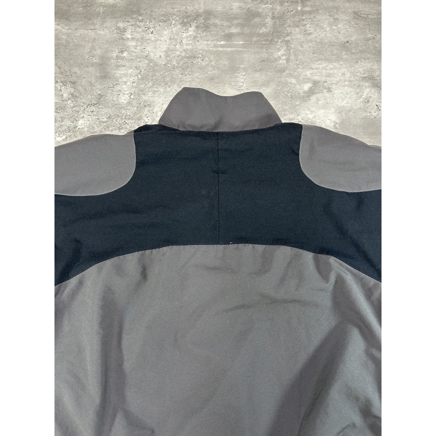 Vintage 2000s Nike Embroidered Swoosh Two Tone Nylon Windbreaker Jacket Sz Large