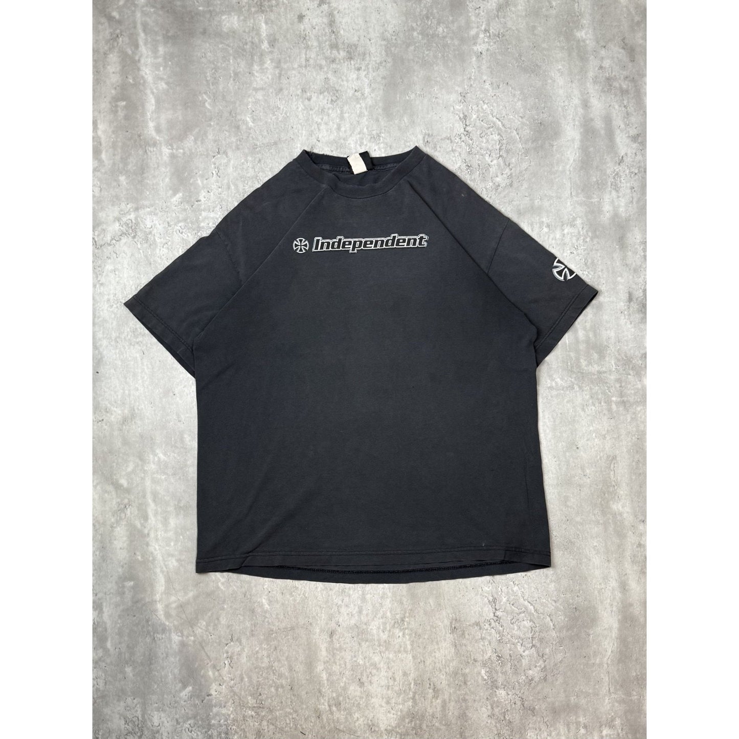 Vintage Y2K Independent Truck Co. Graphic Spellout Skateboard T-Shirt Size XL