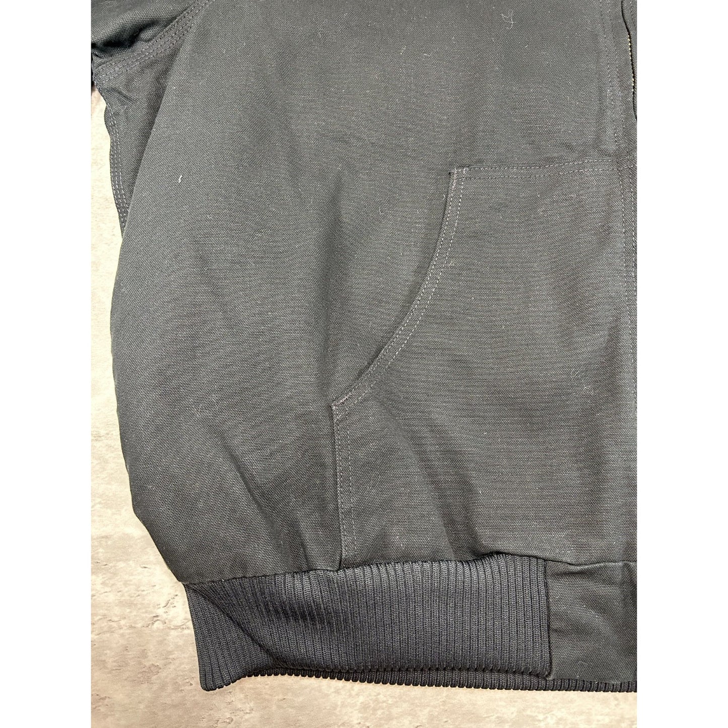 Vintage Carhartt Insulated Canvas Workwear Full Zip Active Hooded Jacket Sz 2XL
