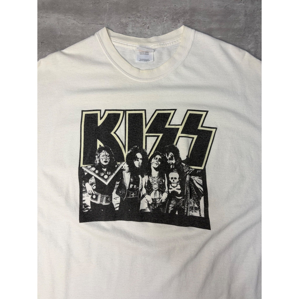 Vintage 90s Kiss Band Member Hard Rock Music Band T-Shirt Size XL