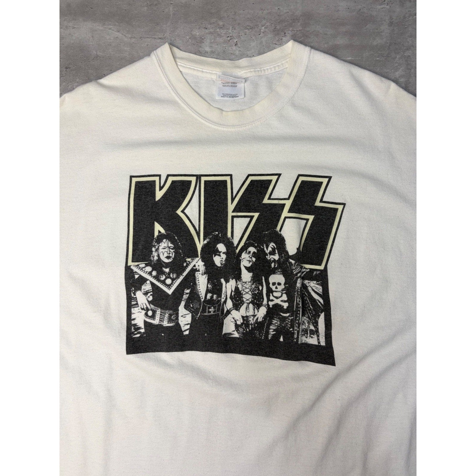 Vintage 90s Kiss Band Member Hard Rock Music Band T-Shirt Size XL