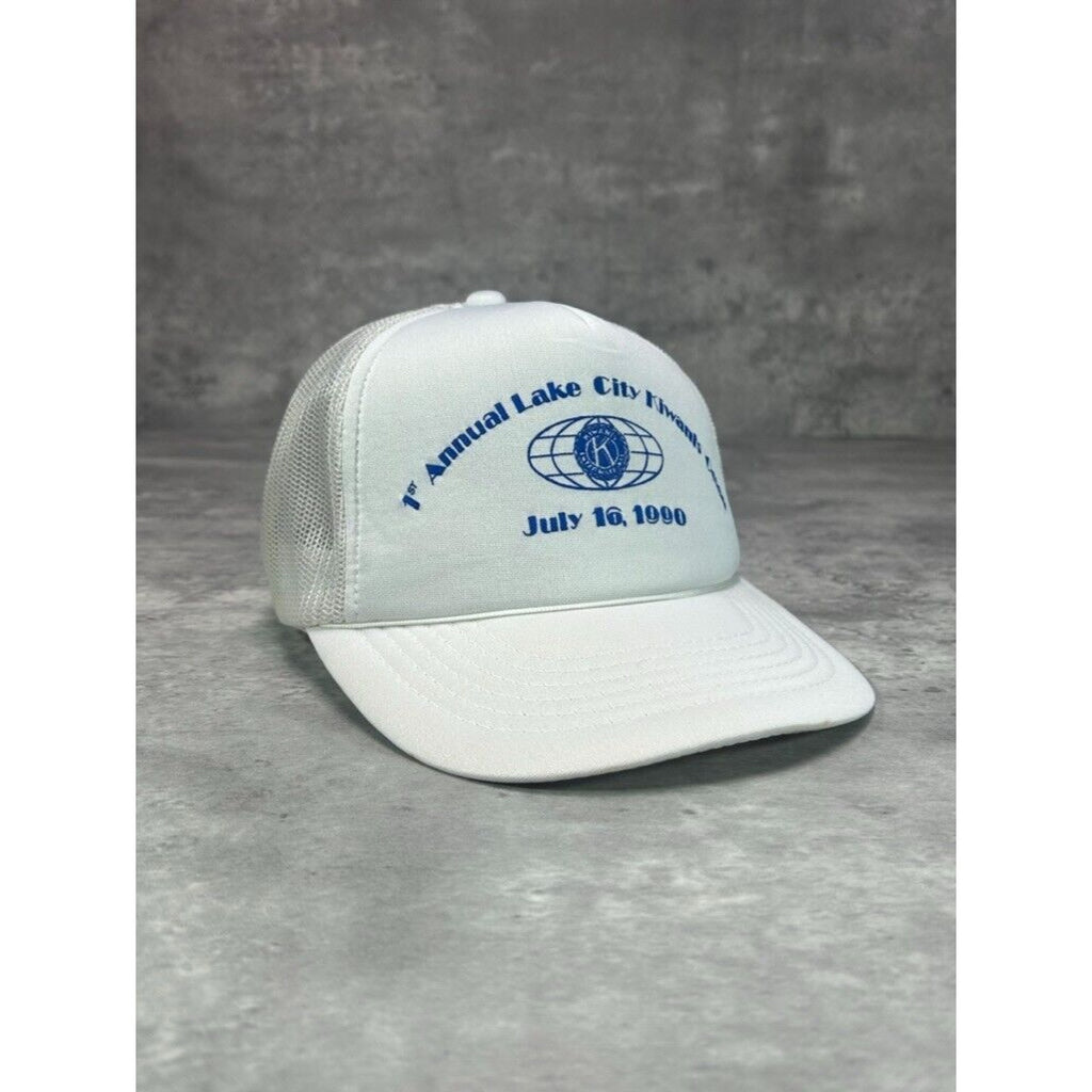 Vintage 1990 1st Annual Lake City Kiwanis Open Golf Trucker Snapback Hat OSFA