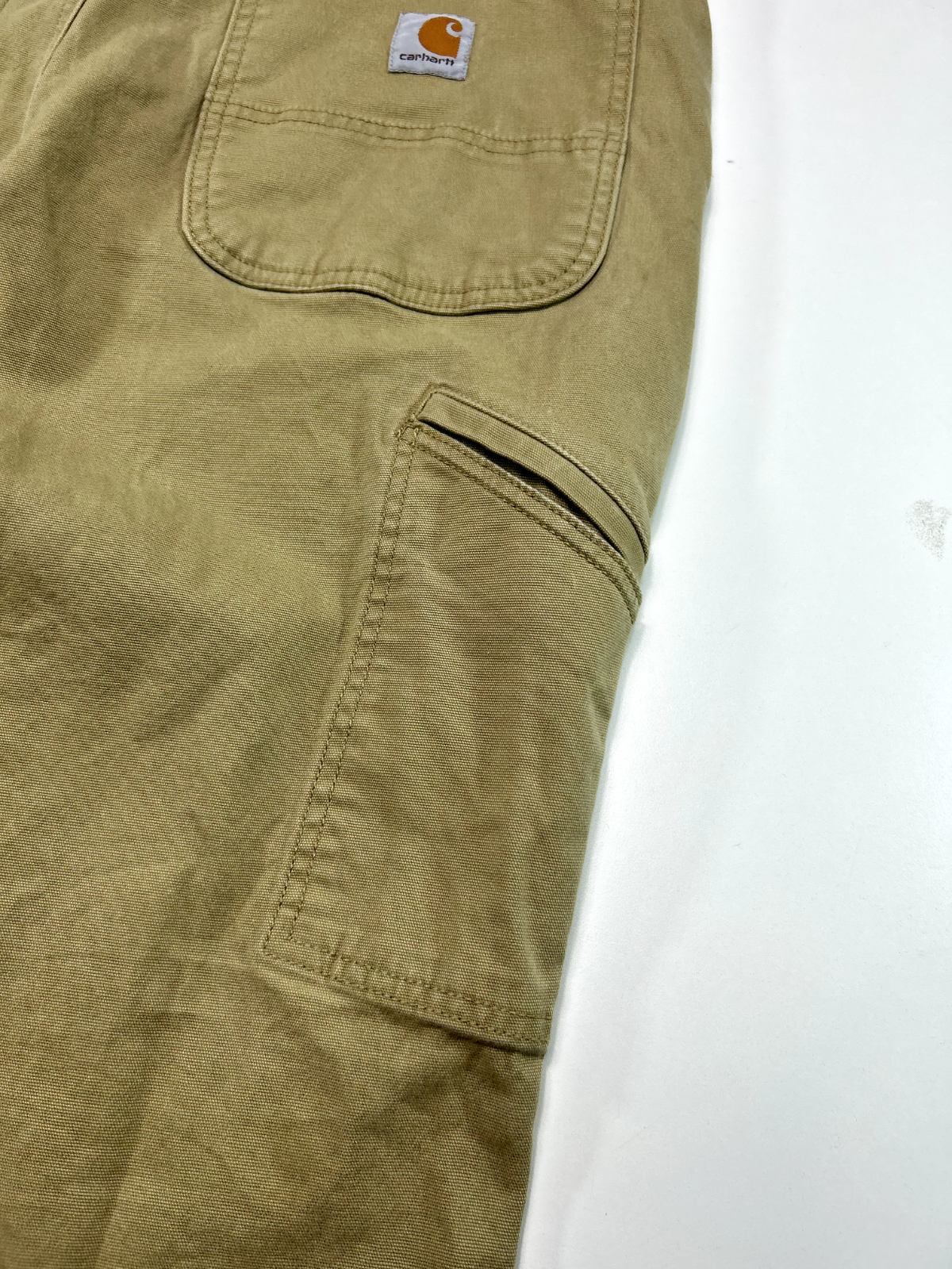 Carhartt Relaxed Fit Canvas Workwear Five Pocket Pants Size 35 Beige