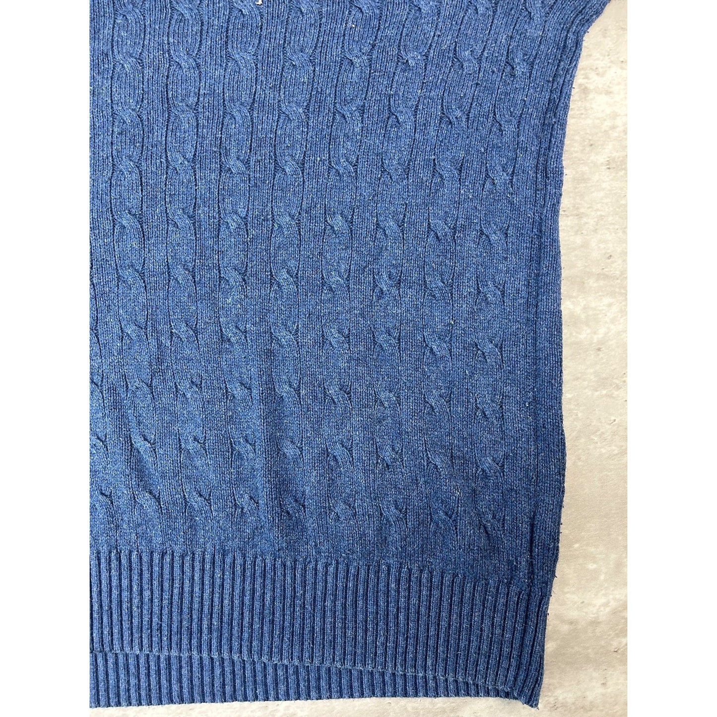 Vintage 90s Polo Ralph Lauren Embroidered Pony V Neck Sweater Size XLT