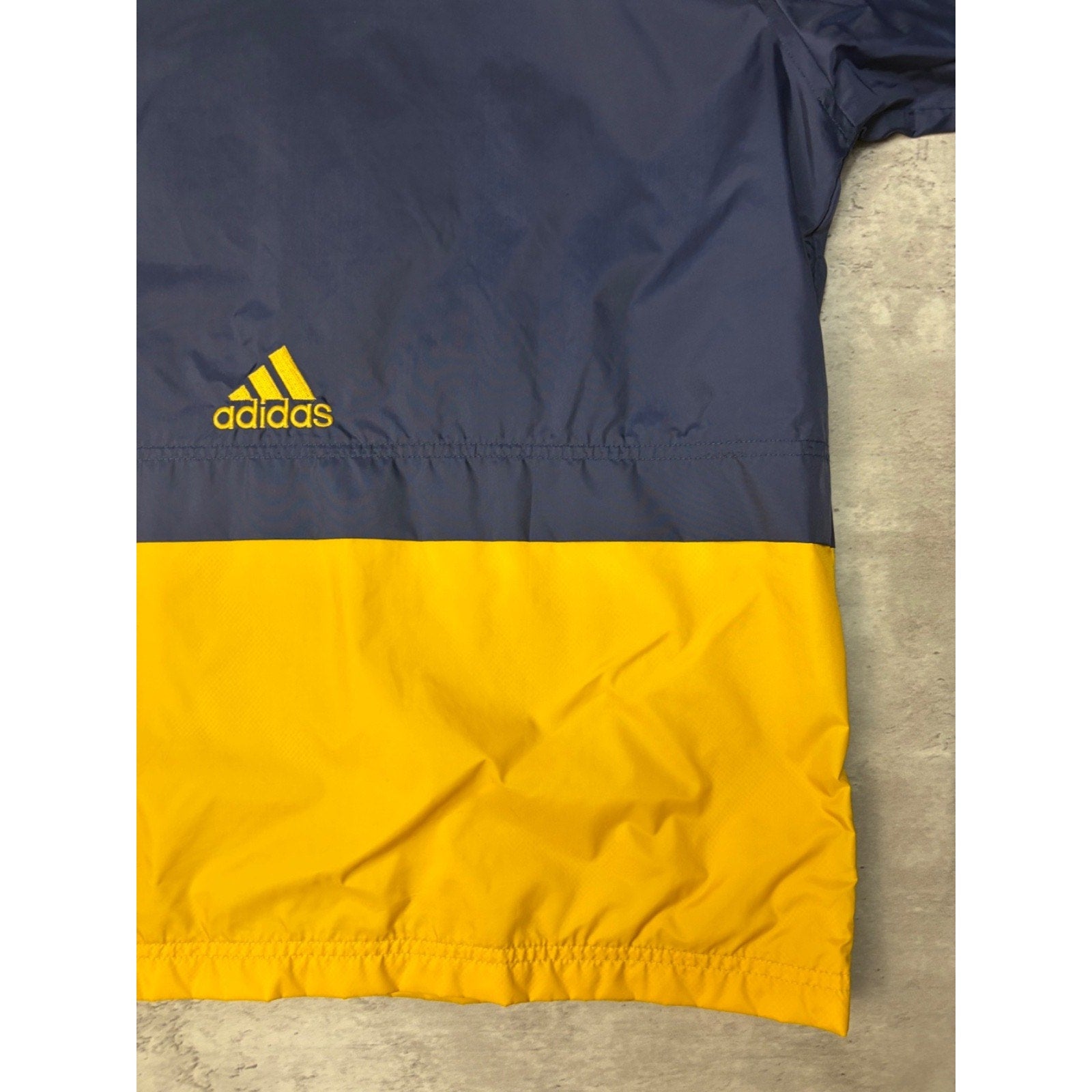 Vintage Adidas Embroidered Logo Two Tone Windbreaker Jacket Size XL