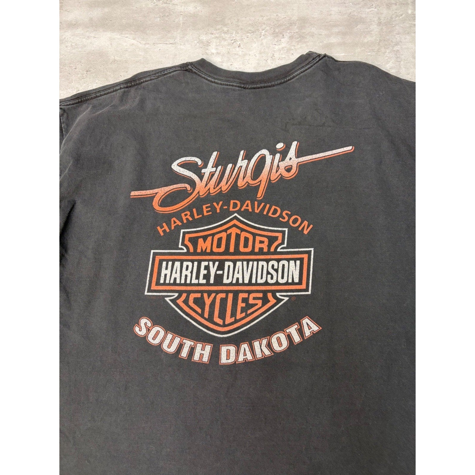 Harley Davidson Sturgie Black Hilly Rally Eagle Graphic T-Shirt Size 2XL