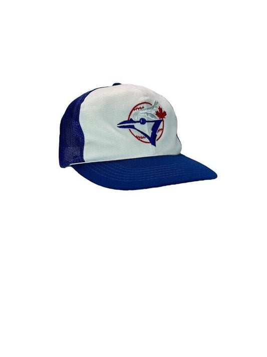 Vintage 80s/90s Toronto Blue Jays MLB Embroidered Trucker Snapback Hat OSFA