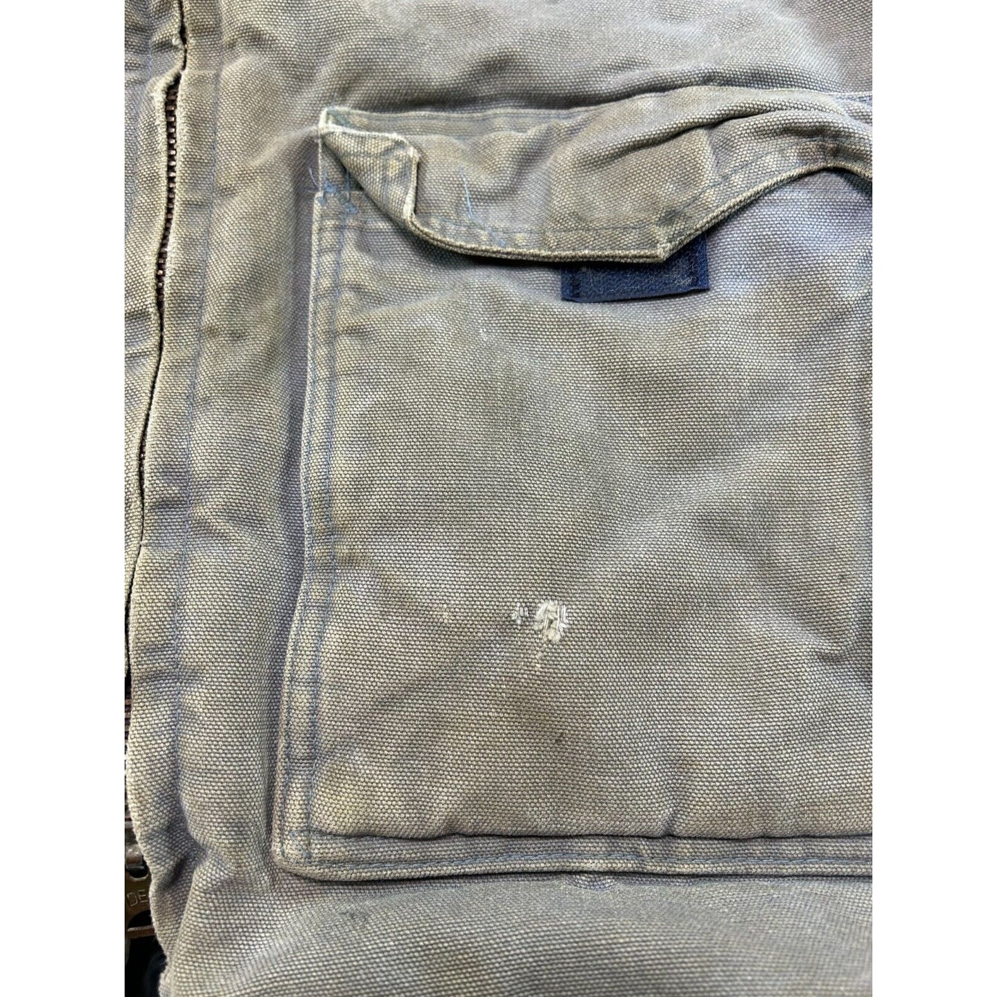 Vintage 90s Carhartt Quilted Lined Canvas Workwear Chore Jacket Size Large Tall
