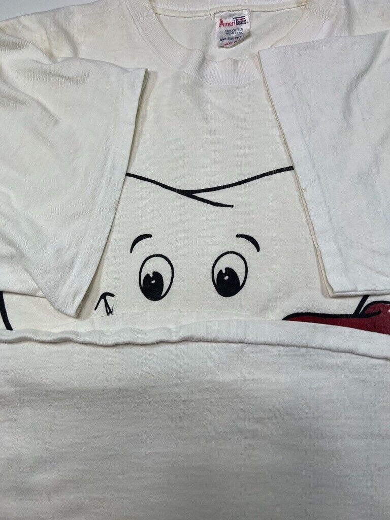 Vintage 90s Big Tooth Cartoon Toothbrush Dentistry Graphic T-Shirt Size 2XL