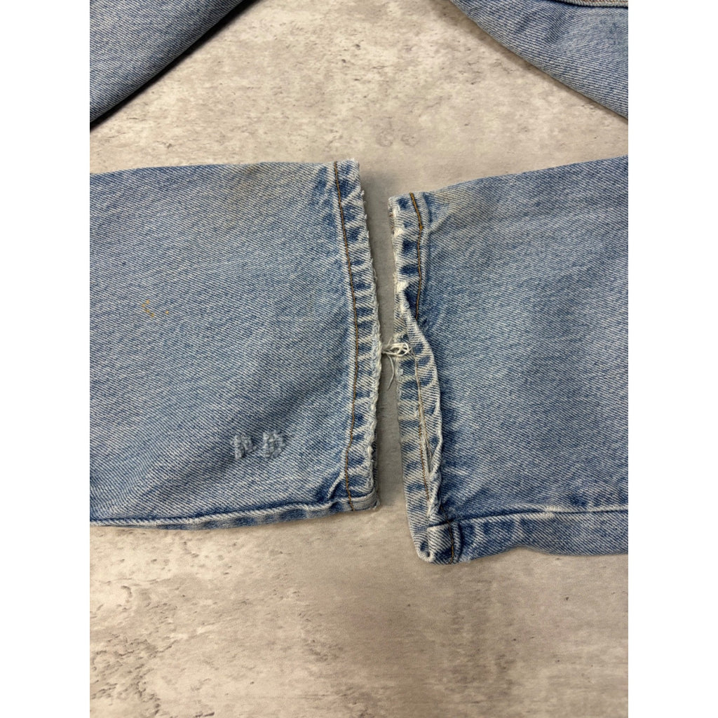 Vintage Levis 550 Red Tab Relaxed Fit Medium Wash Denim Pants Size 34