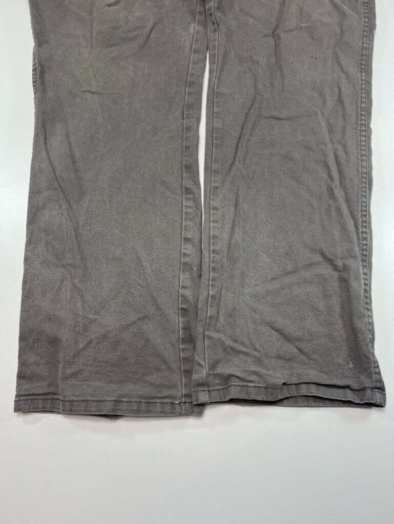 Dickies Canvas Workwear Relaxed Fit Carpenter Pants Size 40 Gray