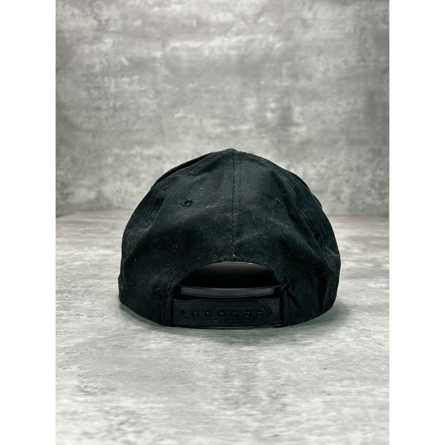 Vintage Defrance Embroidered Spellout Snapback Hat OSFA Black/Blue