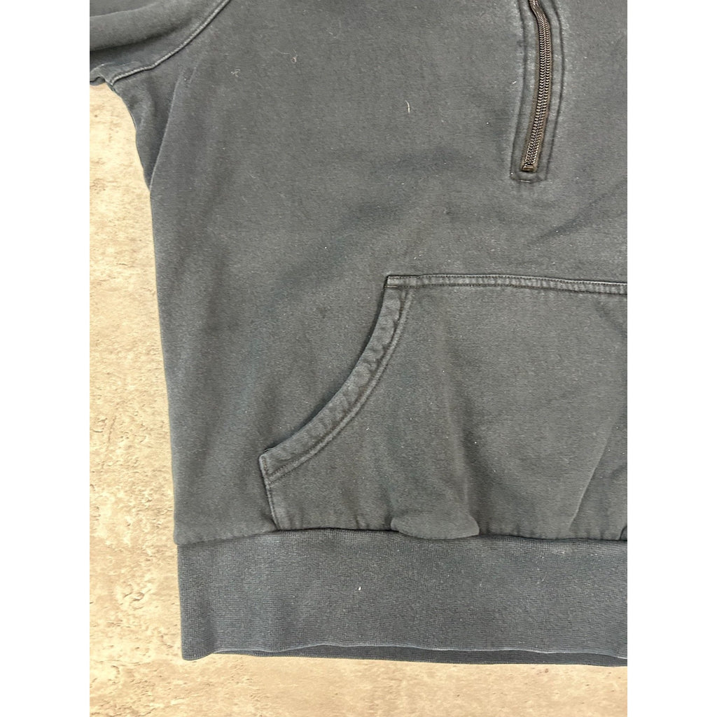 Vintage 2000s Nike Embroidered Mini Swoosh 1/4 Zip Crewneck Sweatshirt YOUTH XL