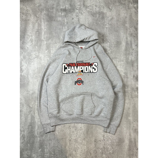 Vintage 2002 Ohio State Buckeyes NCAA National Champs Hooded Sweatshirt Size XL