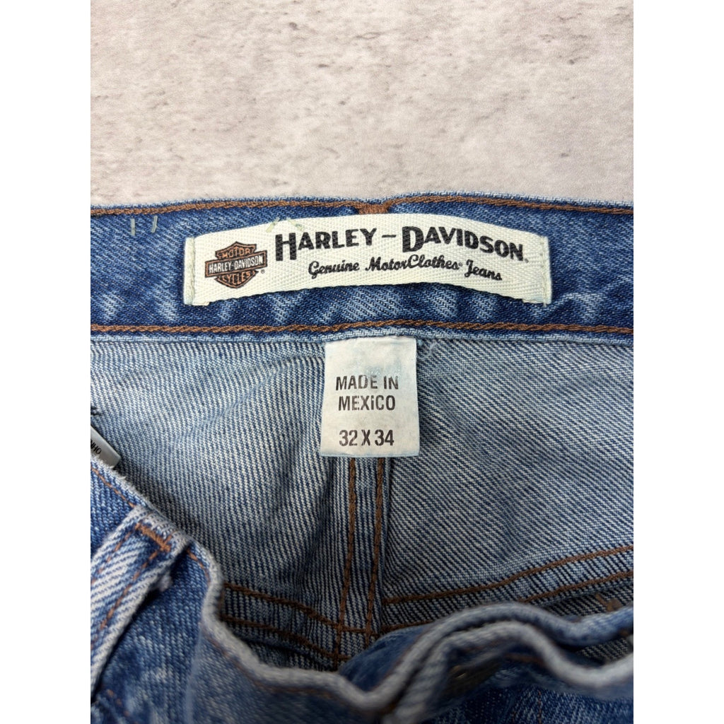 Vintage Harley Davidson Dark Wash Denim Pants Size 32