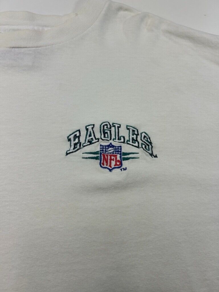 Vintage 90s Philadelphia Eagles NFL Embroidered Long Sleeve T-Shirt Size XL