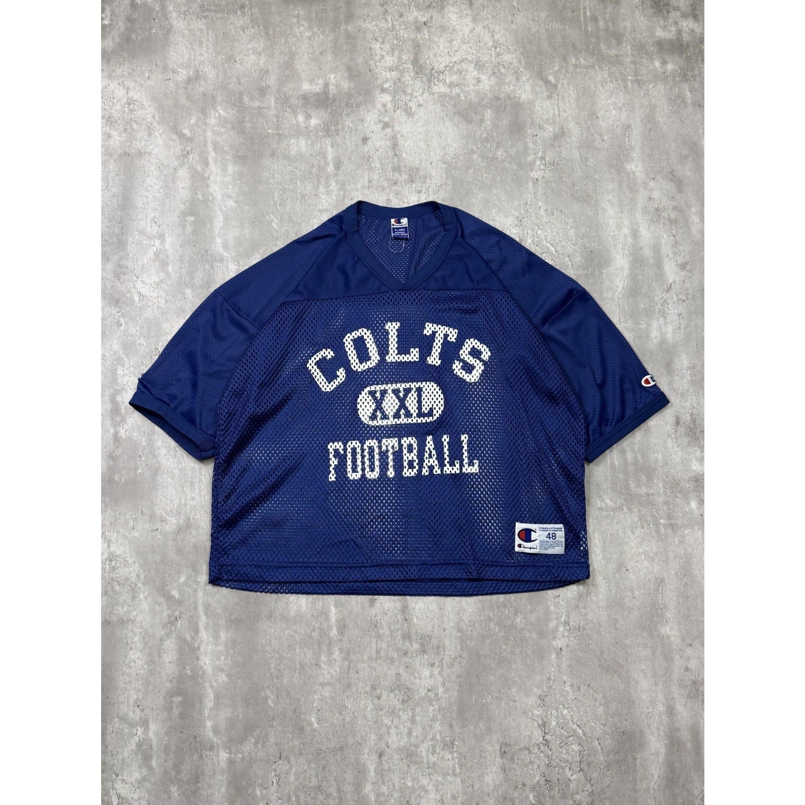 Vintage 90s Indianapolis Colts NFL Loose Mesh Warm Up Football Jersey Size XL