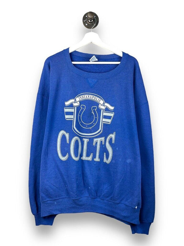Vintage 90s Indianapolis Colts Russell Athletic Graphic NFL Sweatshirt Size 2XL