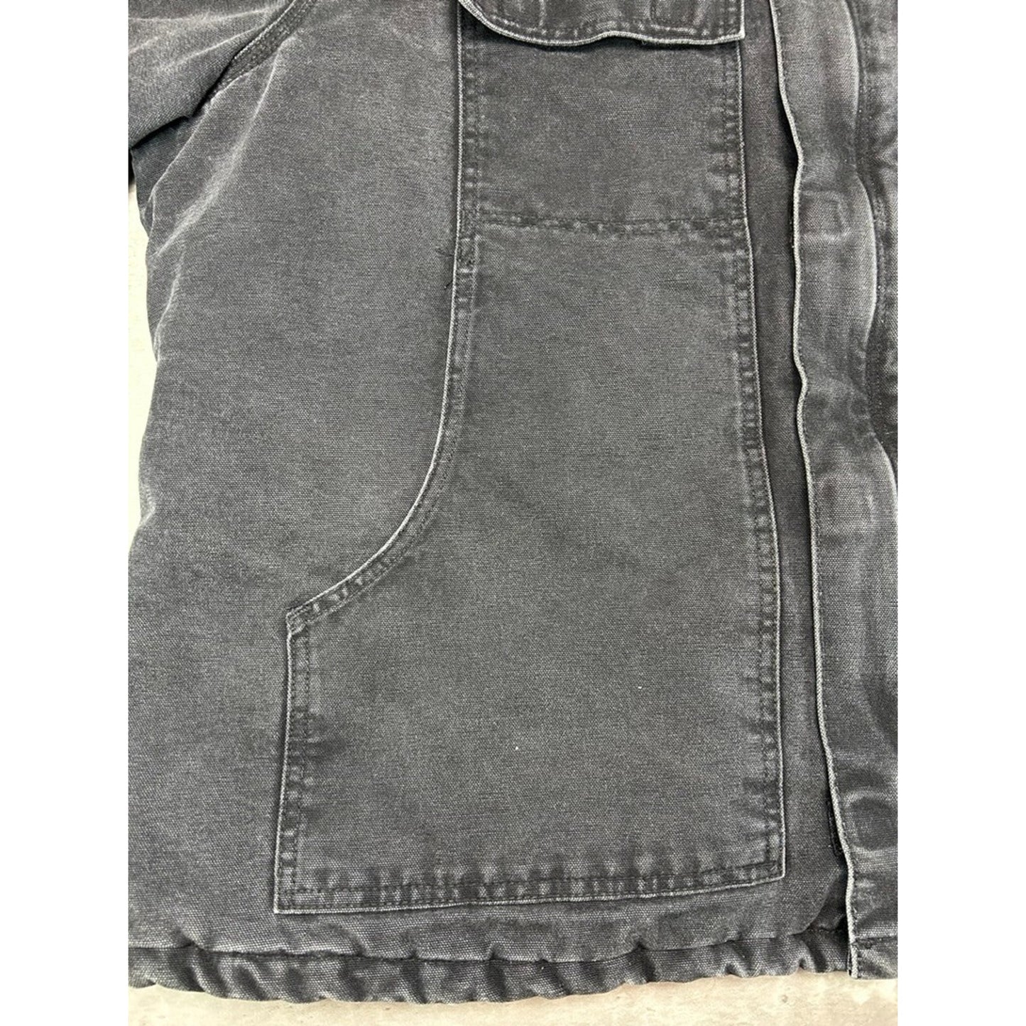 Vintage Carhartt Insulated Canvas Workwear Arctic Jacket Size XXL Black