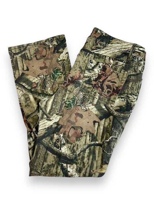 Vintage Mossy Oak Break Up Infinity Tree Camo Flared Hunting Pants Size 36W