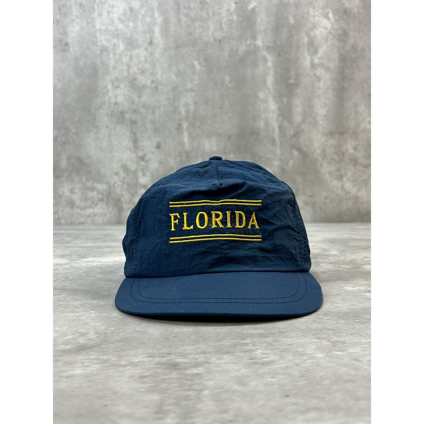 Vintage 90s Florida Embroidered Spellout Destination Snapback Hat OSFA