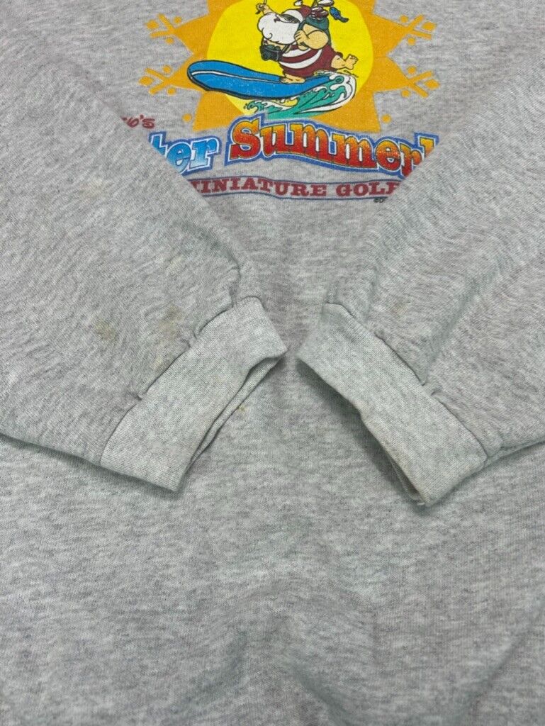 Vintage Disney Winter Summerland Destination Graphic Sweatshirt Size Large