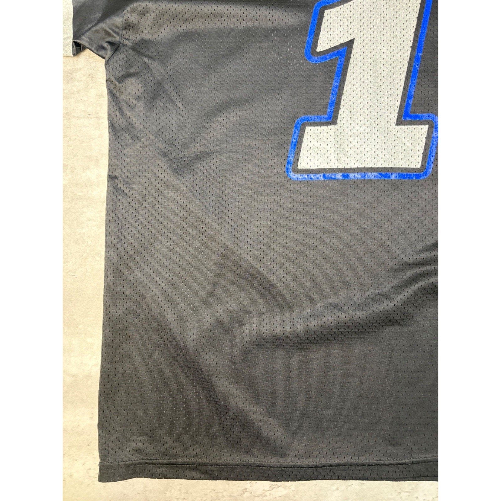 Vintage 90s The Rock #1 Electrifying Graphic Spellout Football Jersey Size 2XL