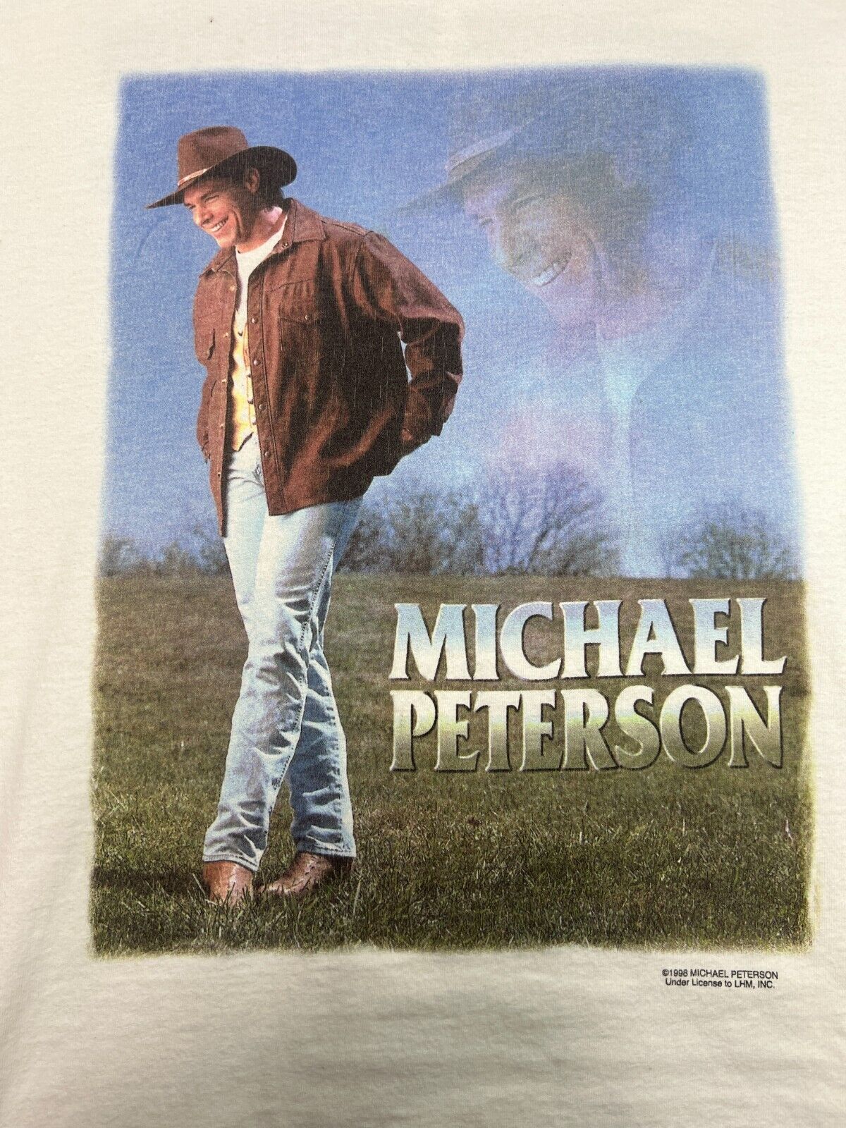 Vintage 1998 Michael Peterson On Tour From Here To Eternity T-Shirt Size Large