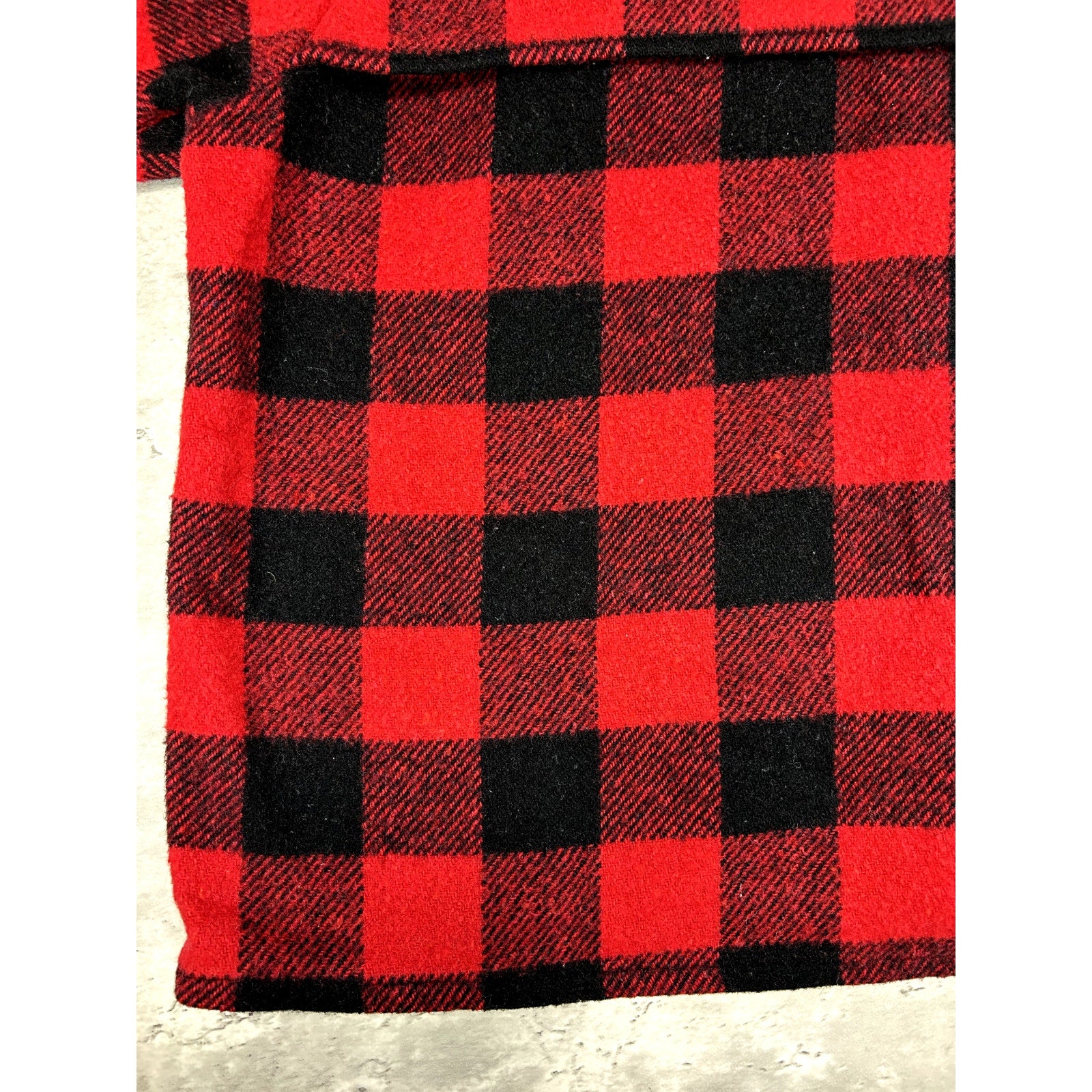 Vintage 80s/90s Codet Buffalo Plaid Heavy Flannel Jacket Size XL