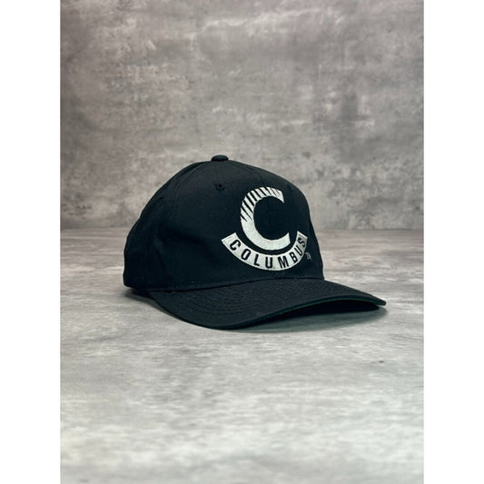 Vintage 90s Columbus Chill ECHL Embroidered Logo Hockey Snapback Hat OSFA