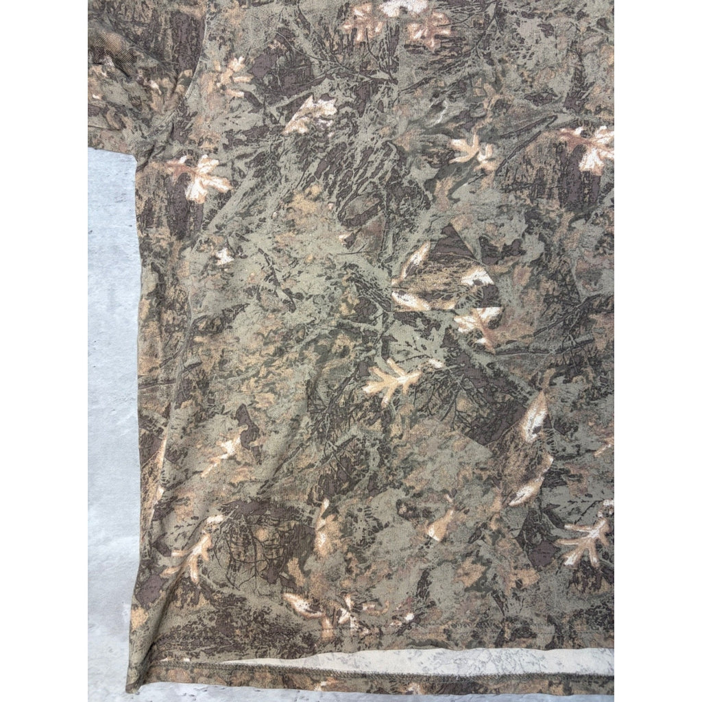 Vintage Arizona Jean Co Tree Camo Boxy Fit Hunting T-Shirt Size Large