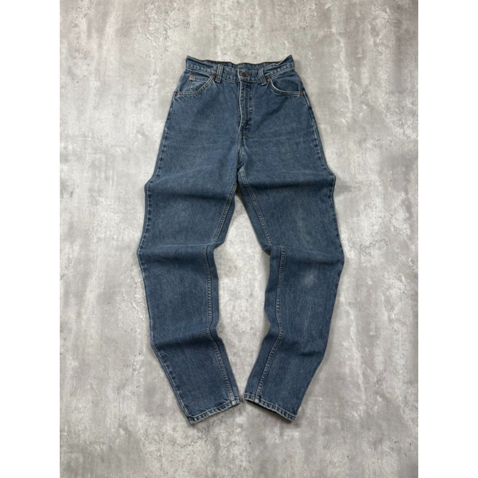 Vintage 90s Levis 816 White Tab Dark Wash Faded Denim Pants Size 27