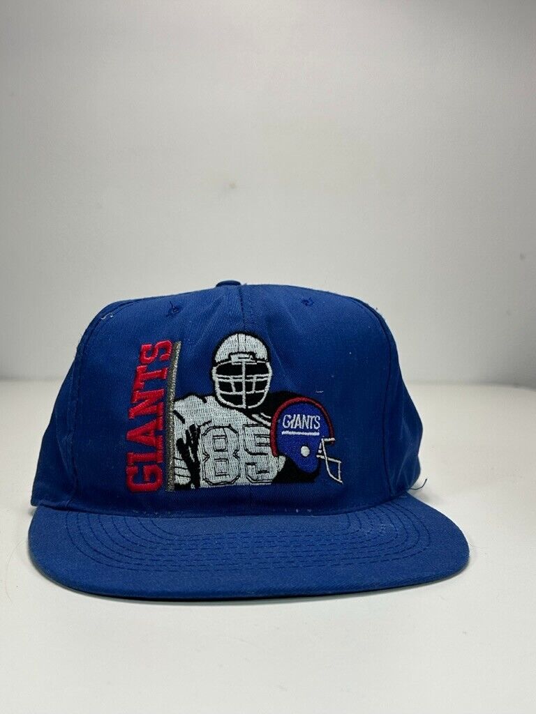 Vintage New York Giants NFL Embroidered Player Helmet Snapback Hat OSFA Blue