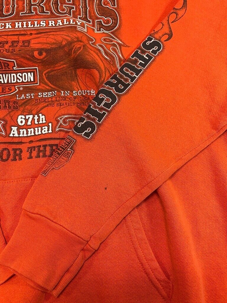 Vintage 2003 Harley Davidson Sturgis Bike Rally Hooded Sweatshirt Size XL