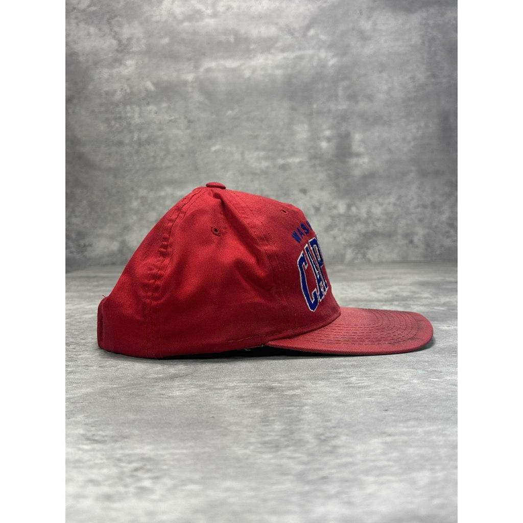 Vintage 90s Washington Capitals NHL Starter Arc Spellout Snapback Hat OSFA