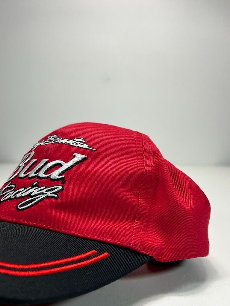 Vintage 2000 Kenny Bernstein Nascar Budweiser Racing Strapback Hat OSFA Red