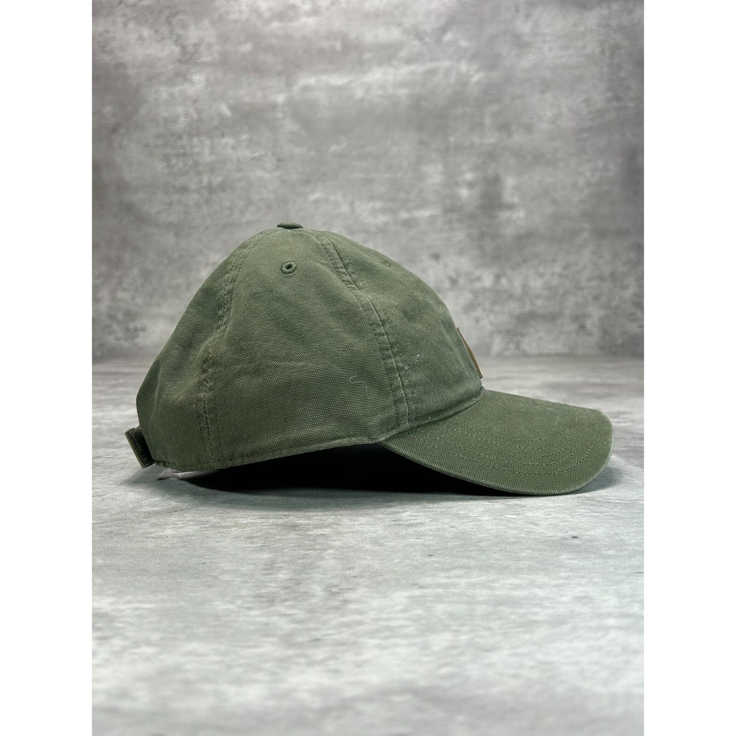 Vintage Carhartt Embroidered Patch Workwear Strapback Hat OSFA Green