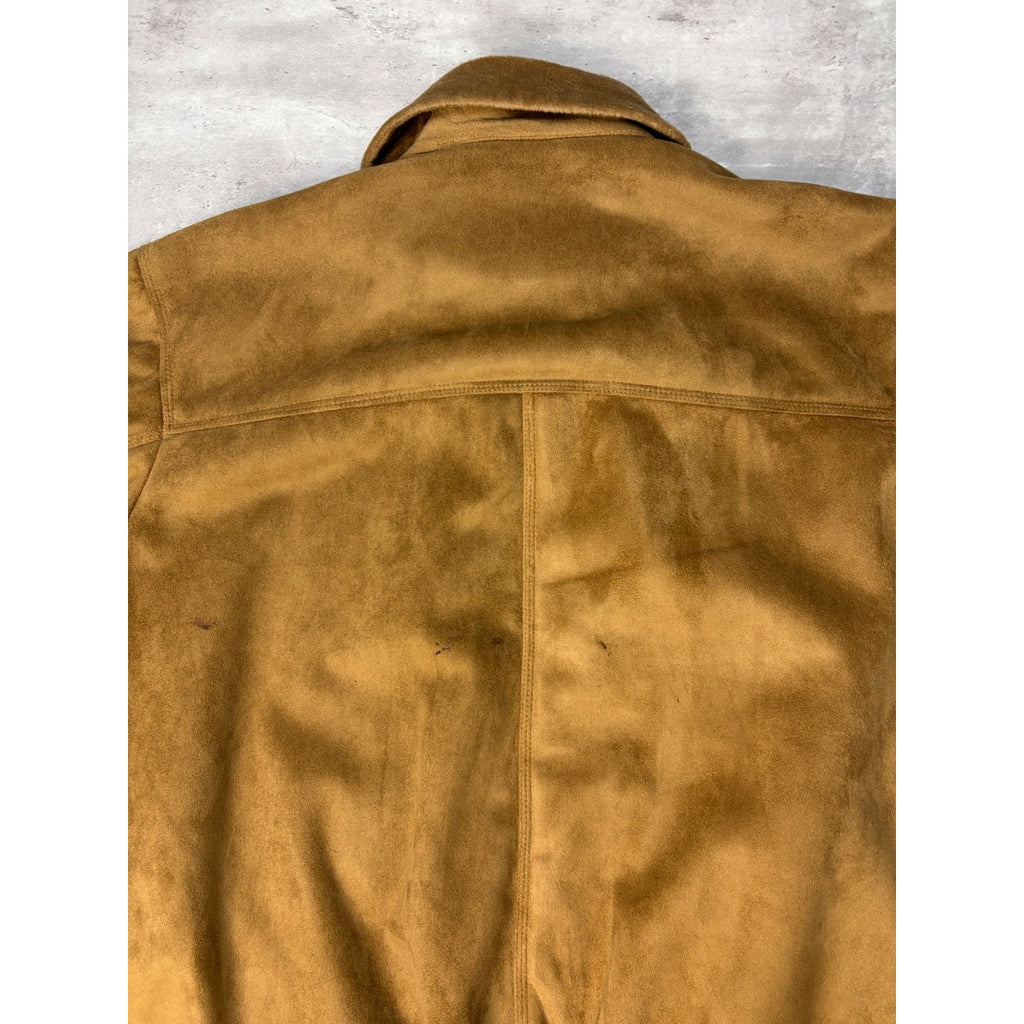 Vintage Y2K Sean John Multi Pocket Beige Bomber Jacket Size XL